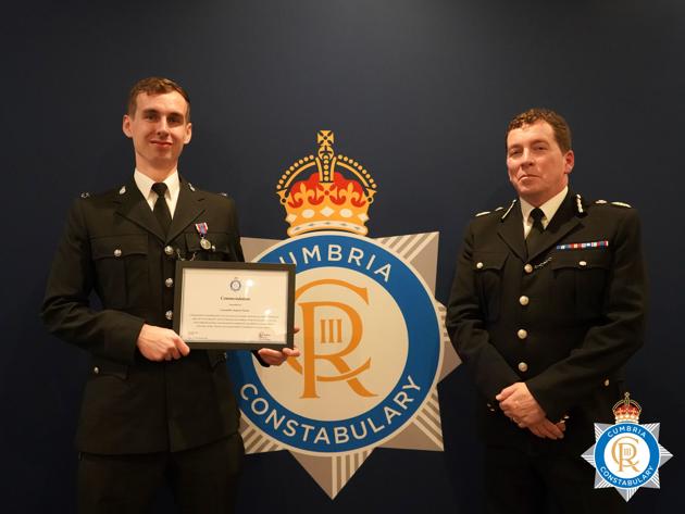 Police Constable Sam Steele and Chief Constable Rob Carden