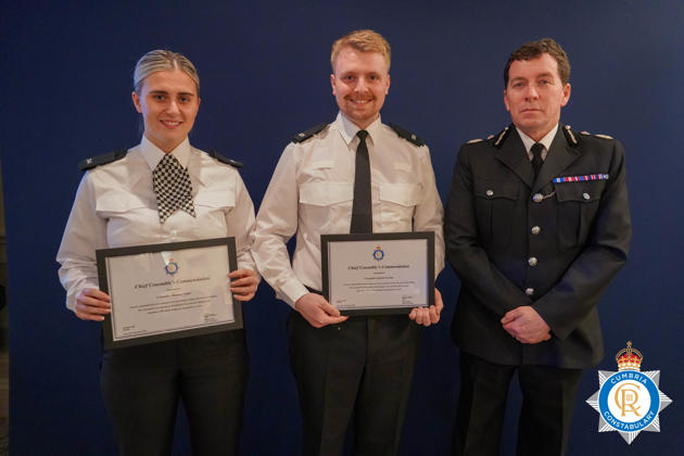 PC Martine Symes and PC Gareth Cousins