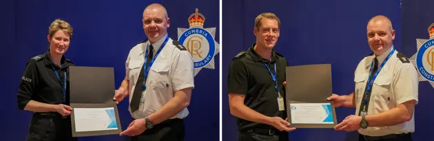 Right - NPT problem Solver. Left - NPT Leadership award winner