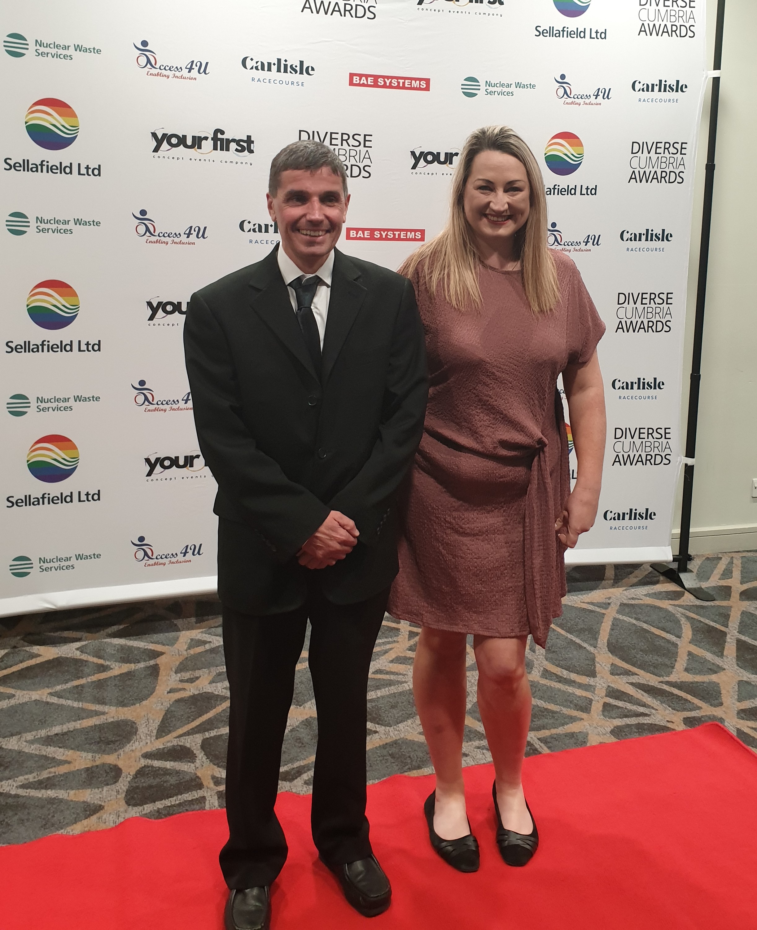 Pete Nichol with Rachel Parkinson
